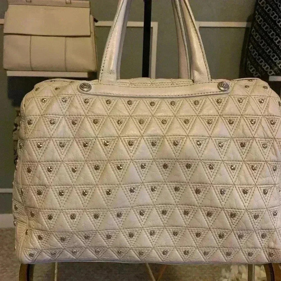 Versace Leather satchel color cream soft Leather - Picture 9 of 16